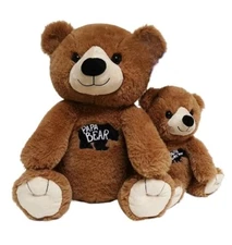 Way To Celebrate Plush Papa Bear & Baby Bear Stuffed Animal Gift