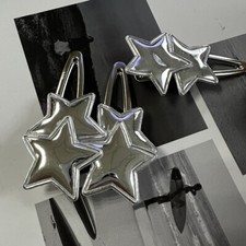 Hair Clips Snap Hairpins Slides Star Women Girls Kids Baby School Grip Set Metal
