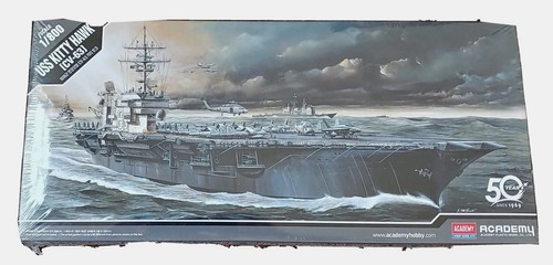 NIB Academy Model Kit 14210 1/800 USS Kitty Hawk CV-63 Aircraft Carrier Naval - 第 1/12 張圖片