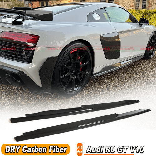 Passt für Audi R8 GT V10 2022-24 Dry Carbon Seitenschweller Side Skirts Spoiler  - Bild 1 von 13