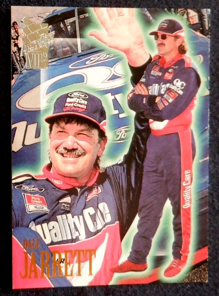 Dale Jarrett race card #1 of 1 promo Press Pass VIP, 1997 - Image 3 of 4