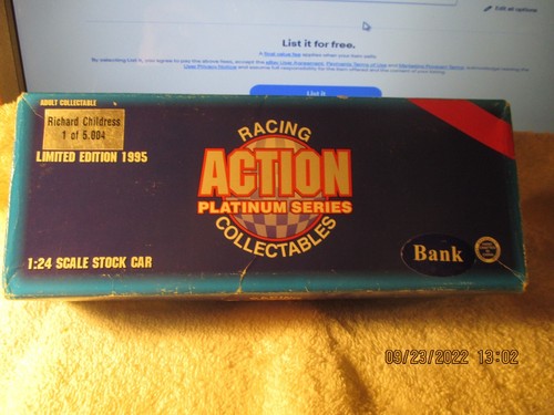 RICHARD CHILDRESS 1980 ACTION #3 BLACK GOLD OLDSMOBILE CUTLASS BANK ~ RARE! - Picture 8 of 9