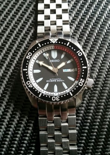 Seiko SKXA53 Black Bullet 7S26-02K0 Automatic Diver's Watch with Super  Engineer | eBay