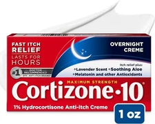 Cortizone 10 Max Strength Overnight Anti-Itch 1% Hydrocortisone Creme Lavender 1