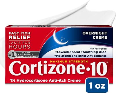 Cortizone 10 Max Strength Overnight Anti-Itch 1% Hydrocortisone
