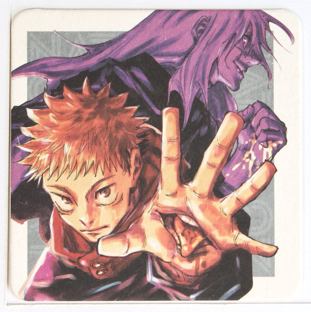 Jujutsu Kaisen Paper Coaster Card Yuji Itadori Mahito Summer Comic Jujutsu Kaisen Paper Coaster Card Yuji Itadori Mahito Summer Comic