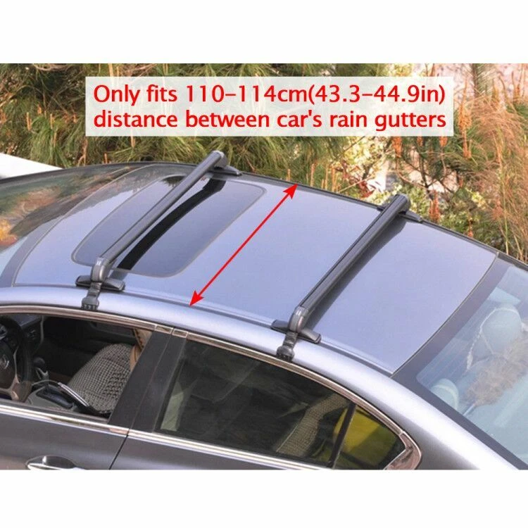Alloy Car Top Rack Rail Luggage Carrier Baggage Roof Cross Bar For Audi BMW Ford - Image 2 of 4