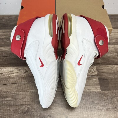 Nike Air Penny IV 4 White Varsity Red (2006) Size 8 Nike Air Penny IV 4 White Varsity Red Pre Owned 312455 (2006  main image 3