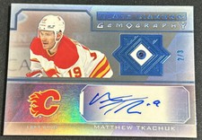 2021-22 Black Diamond Matthew Tkachuk Gemography Auto #/3