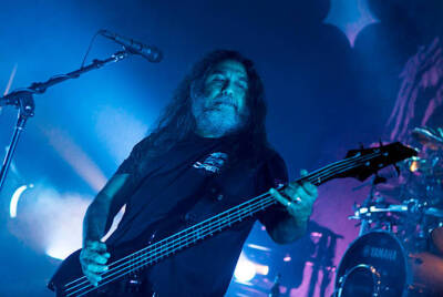 Tom Araya of SLAYER at The Fillmore Detroit on November 16 2013 in- Old Photo