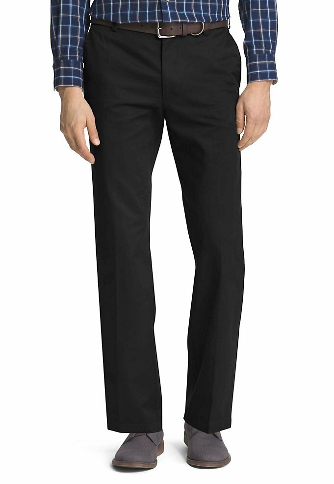 IZOD Straight Fit Flat Front Dress Pants