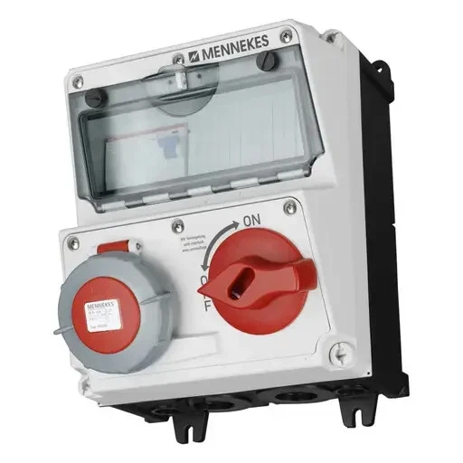 Mennekes AMAXX® 16A 3P+N+E 415V Interlocked Switched RCD Protected Socket IP67 - Image 4 of 4