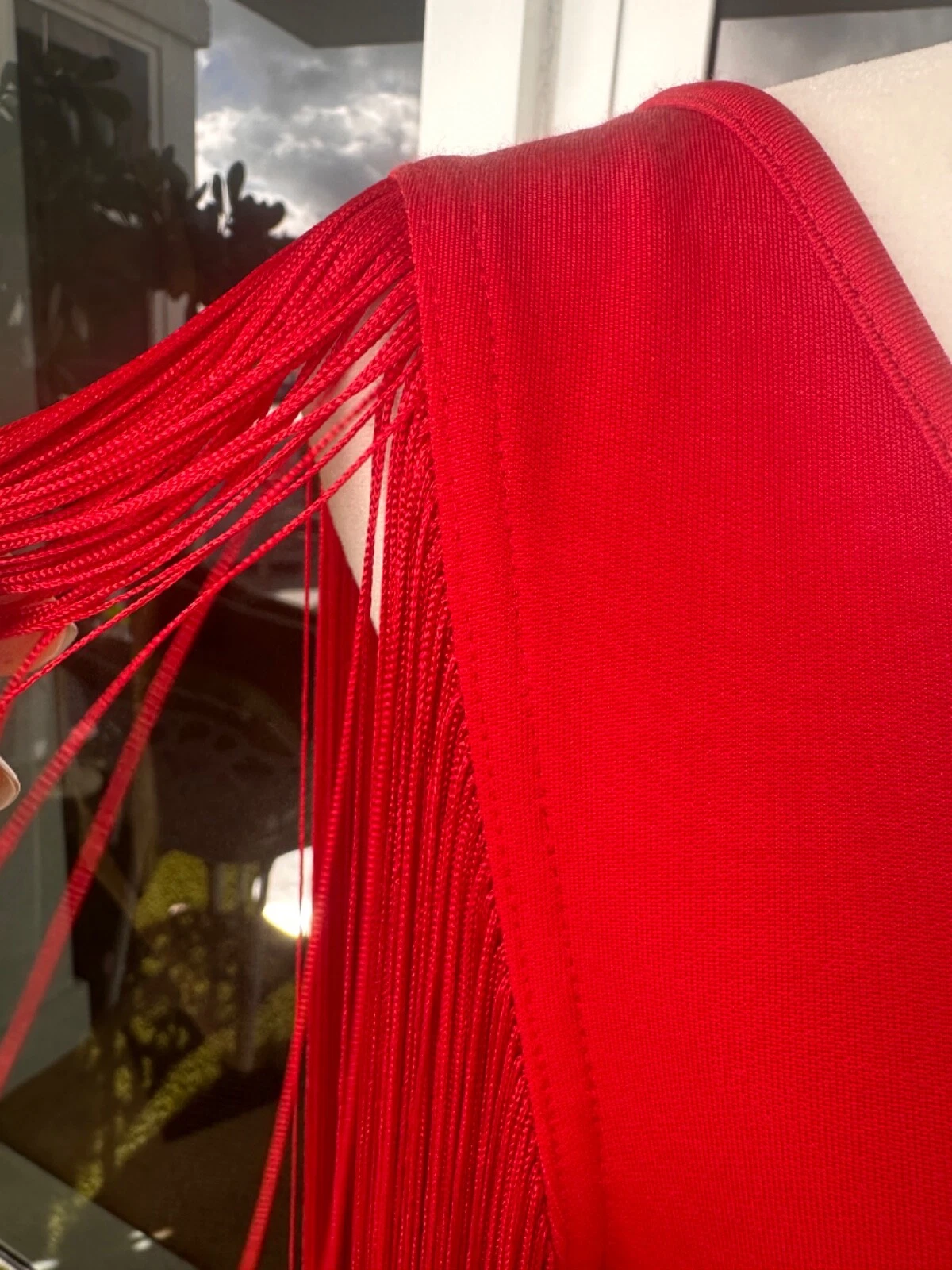 Abito da sera Moschino Couture nappe maniche US10 elasticizzato corto mini nuovo