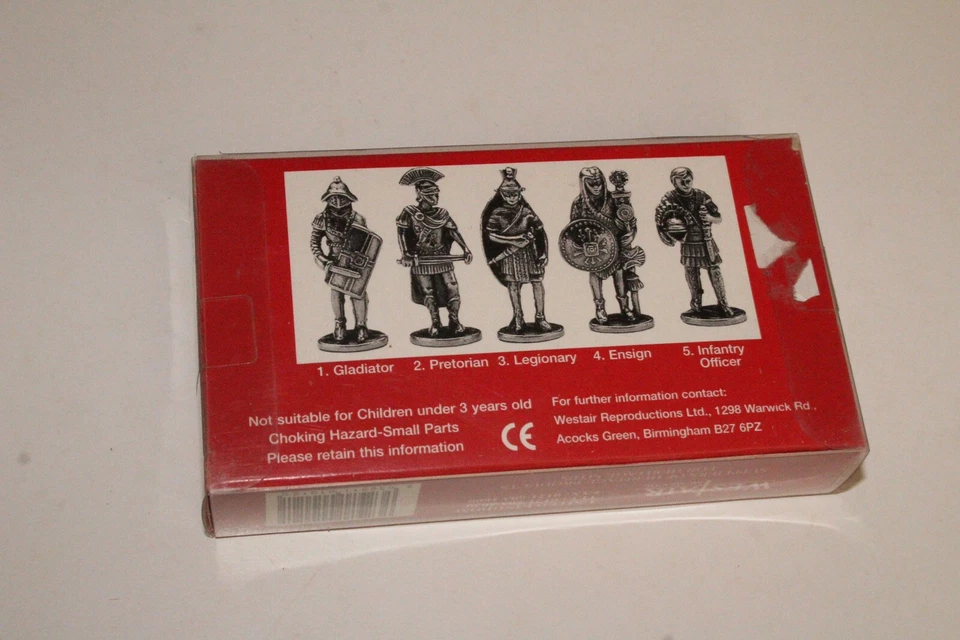 Paquete de 5 figuras militares romanas de metal fundido a presión WestAir MCMLXXII de colección West Air Foto 2 de 2