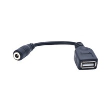 USB 2.0 Female to 3.5 1.35mm Female DC Power Cable Charger Connector Adapter