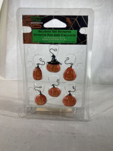 Lemax Spooky Town Halloween Tree Decorations Pumpkin Jack-O-Lanterns 42843 - Picture 1 of 5