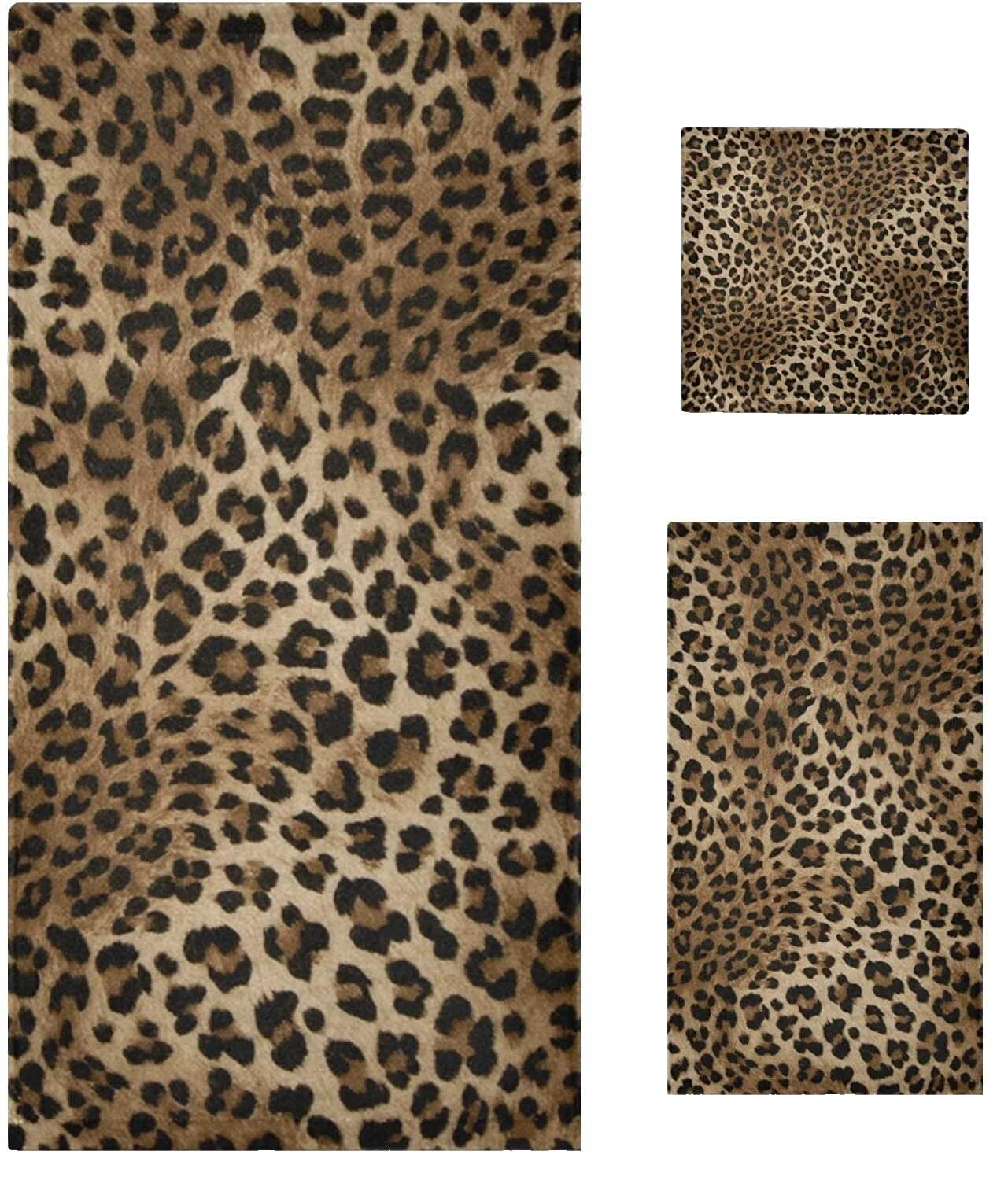 Toallas de baño de animales con estampado animal