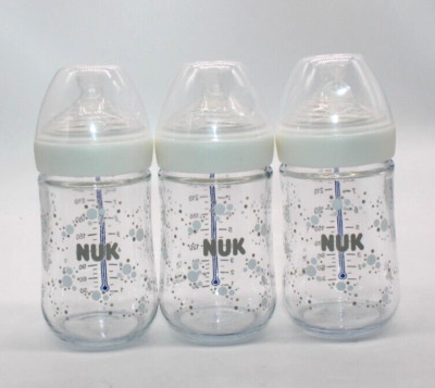 3-er Set NUK Glas-Babyflasches ,Feeding Bottles ,B Ware