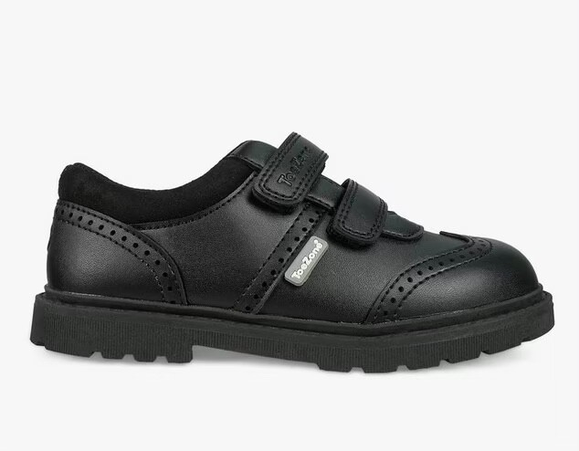 ToeZone Evan Boys School Shoes in Black (New Style)