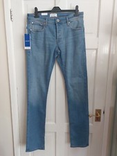 Jack & Jones Mens Jeans  Glenn Stretch Slim Fit  Blue  Size Uk W 32”  L 34"