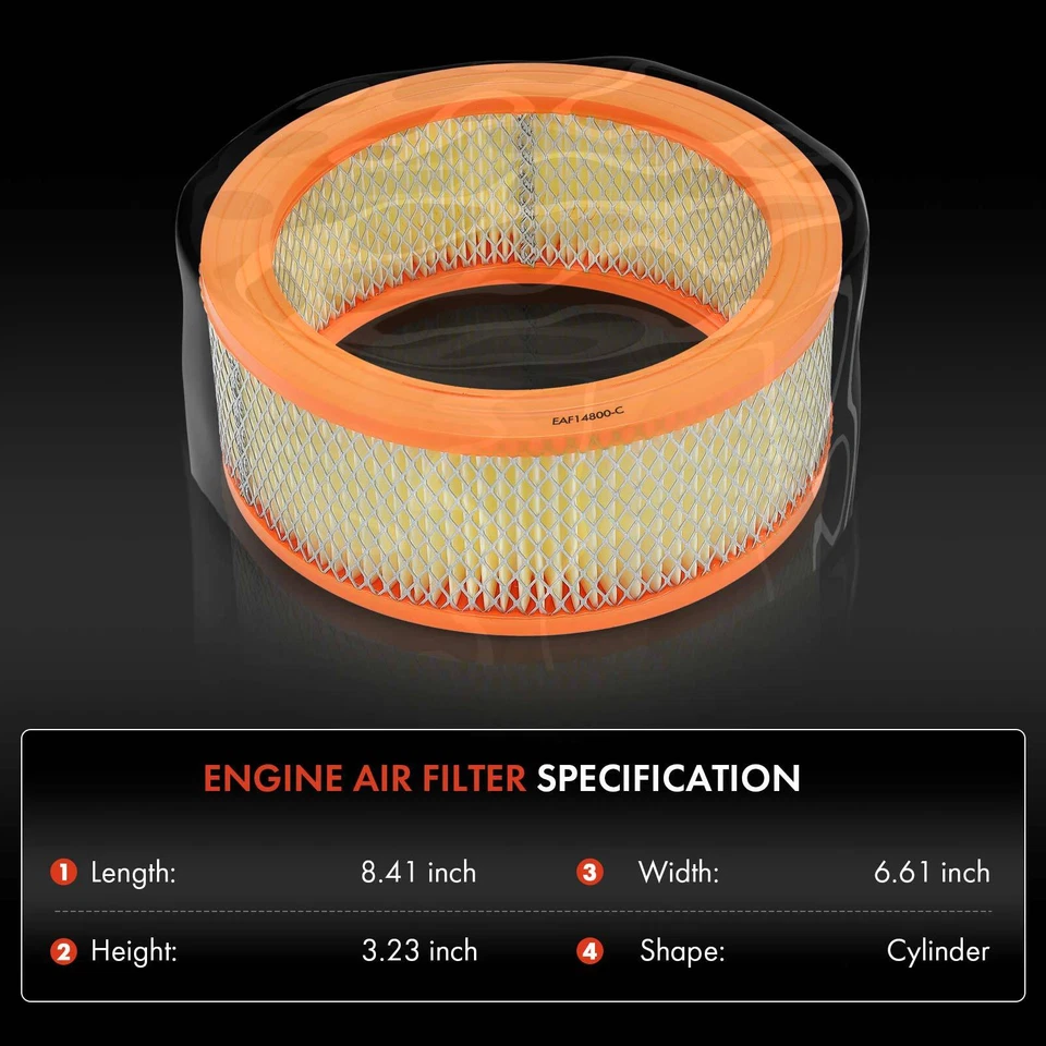 2x Filtro de aire del motor para Mercury Voyager Villager Montego Country Cruiser Capri Foto 2 de 4