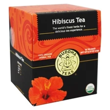 Buddha Teas 100% Organic Herbal Hibiscus Tea, 18 Tea Bags