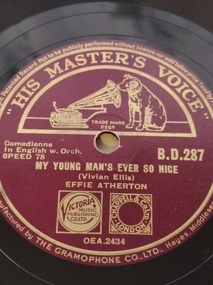 Effie Atherton  My Young Man's Ever So Nice/Dennis The Menace From HMV B.D. 287
