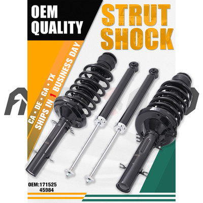 2x Rear 45984 + 2x Front 171525 Sturts Shocks For Jetta Golf Volkswagen Beetle