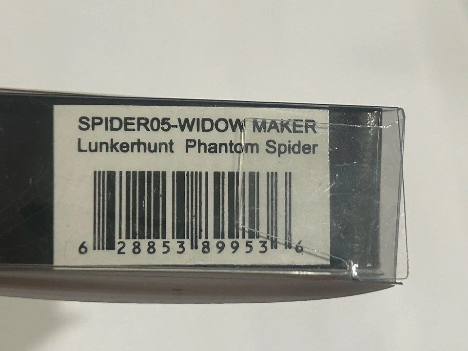 Рыболовная приманка Lunkerhunt SPIDER05 Phantom Spider WIDOW MAKER ЦВЕТ TOPWATER НОВАЯ НЕРАСПАКОВАННАЯ - Изображение 4 из 4