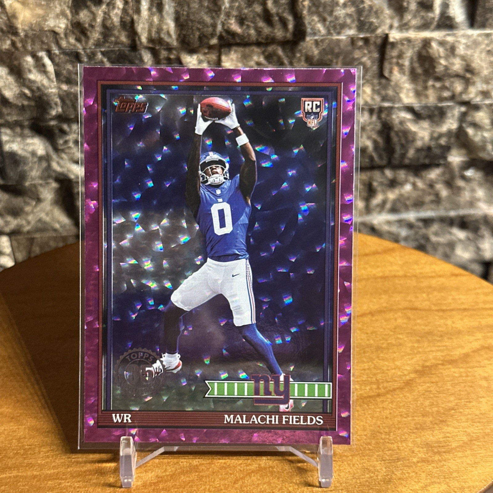 2026 Topps Flagship 35th Anni Malachi Fields  Purple Crackle Foil RC #91TR-30