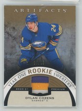 2021-22 UD Artifacts Dylan Cozens RS-DC Year One Rookie Sweaters Patch /25