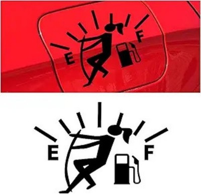 Fuel Gauge Empty Sticker Decal, High Gas Consumption Vinyl Car De Color: Black