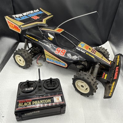 Radio Shack Black Phantom Twin Motor Vintage RC Car Nikko Made in Japan UNTESTED