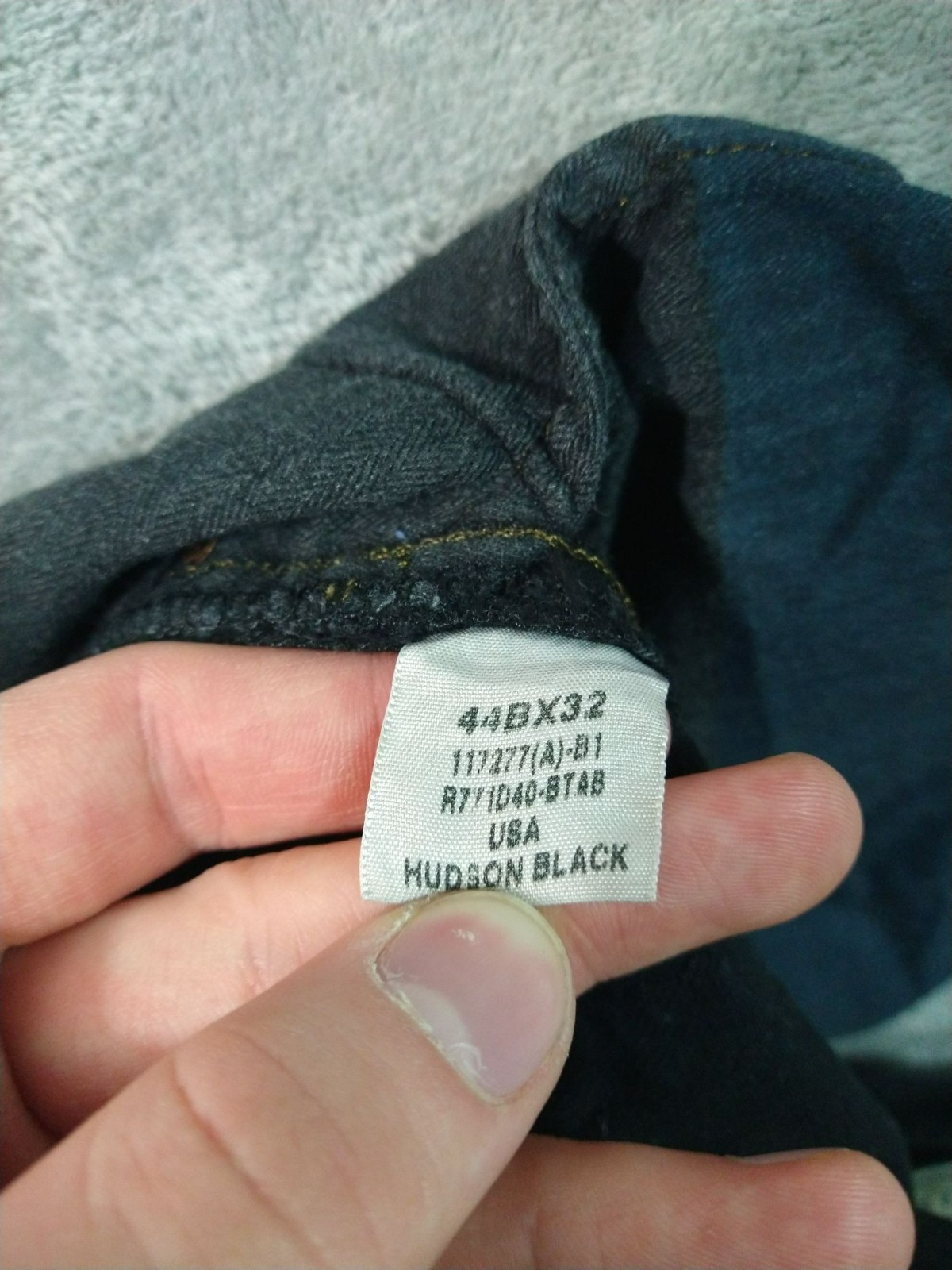 Polo Ralph Lauren Jeans Mens 44x32 Black Denim 867 Classic Fit Straight Leg thumbnail 10