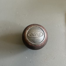 Vintage 1960s Ford Wood With Chrome Metal Shift Shifter Knob
