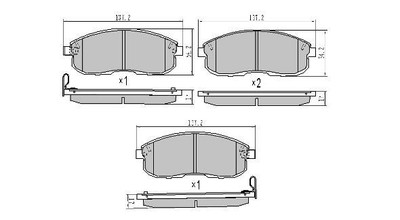 Brake Pad Set, disc brake FREMAX FBP-1819