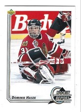 1992-93 Upper Deck Rookie Report #366 Dominik Hasek (RC) Chicago Blackhawks