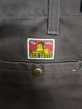 Vintage Ben Davis Pants Mens 46x30 Brown Workwear Baggy Wide Leg Utility 90s