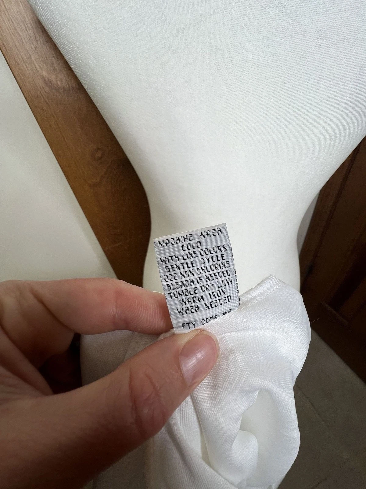 VETEMENTS Maxi abito bianco ricamo maniche corte svolazzanti taglia XS cottage core femminile