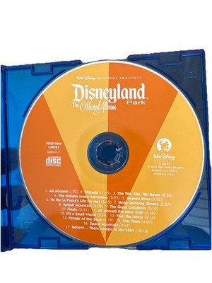 Disneyland Park Official Album CD 2001 Walt Disney Records Theme Park Music EX