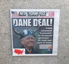 NEW YORK POST - THURSDAY JANUARY 22, 2026 (TRUMP - USA - GREENLAND AGREEMENT)