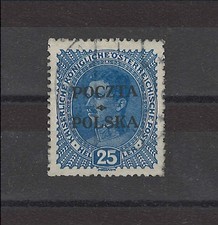 Poland 1919 - Fi # 37-   Cracow Issue 25H    -   USED