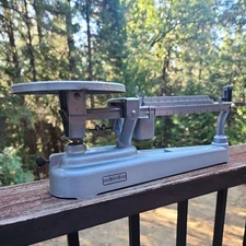 Vintage Welch Scientific Triple Beam Scale With Weights mfg USA