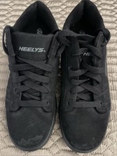 Heelys Launch Mens Wheeled Skate Shoes Size m8/w9.5 US Black Very Good Condition