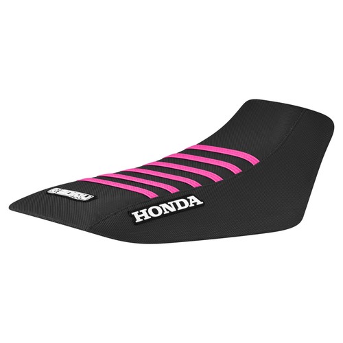 Honda sportrax 90 TRX 90 Seat Cover 1993 - 2005 ALL BLACK / PINK  RIBS #247 - Bild 1 von 5