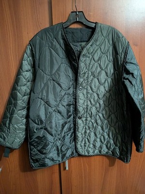Womens beams boy quilted jacket coat liner coat XL black
