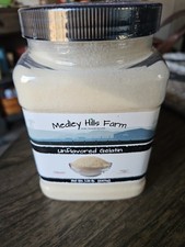 Medley Hills Farm Unflavored Gelatin by 1.25 lbs. in Reusable Container Gelatin