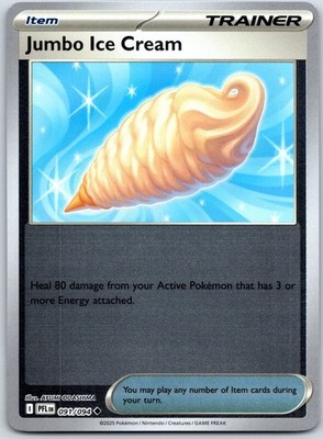 Jumbo Ice Cream Reverse Holo Uncommon ME02: Phantasmal Flames 091/094 NM