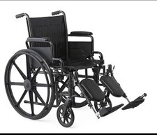 Guardian K1 Wheelchair 20" Wide K1 Basic Nylon Wheelchair Incl Cushions Anti-Tip