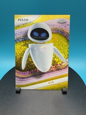 2025 Topps Chrome Disney Pixar WALL-E EVE #69 Parallel Mini Diamonds 